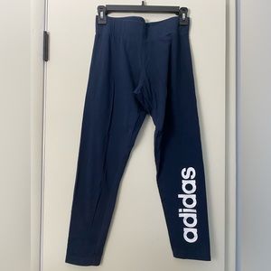 NWOT Adidas Leggings Navy M
